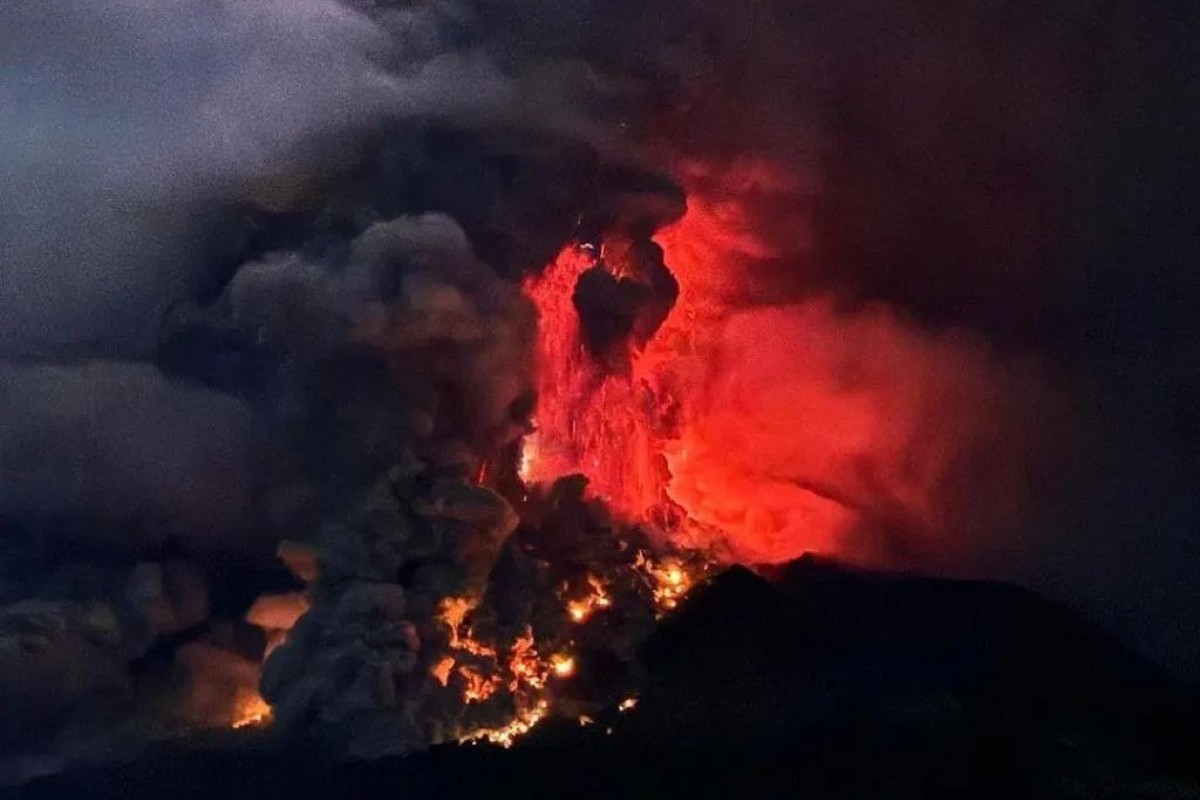Erupsi Gunung Ruang Ada Korban Jiwa? Keresahan Warga Usai Satatus Naik WASPADA IV hingga Ancaman Tsunami