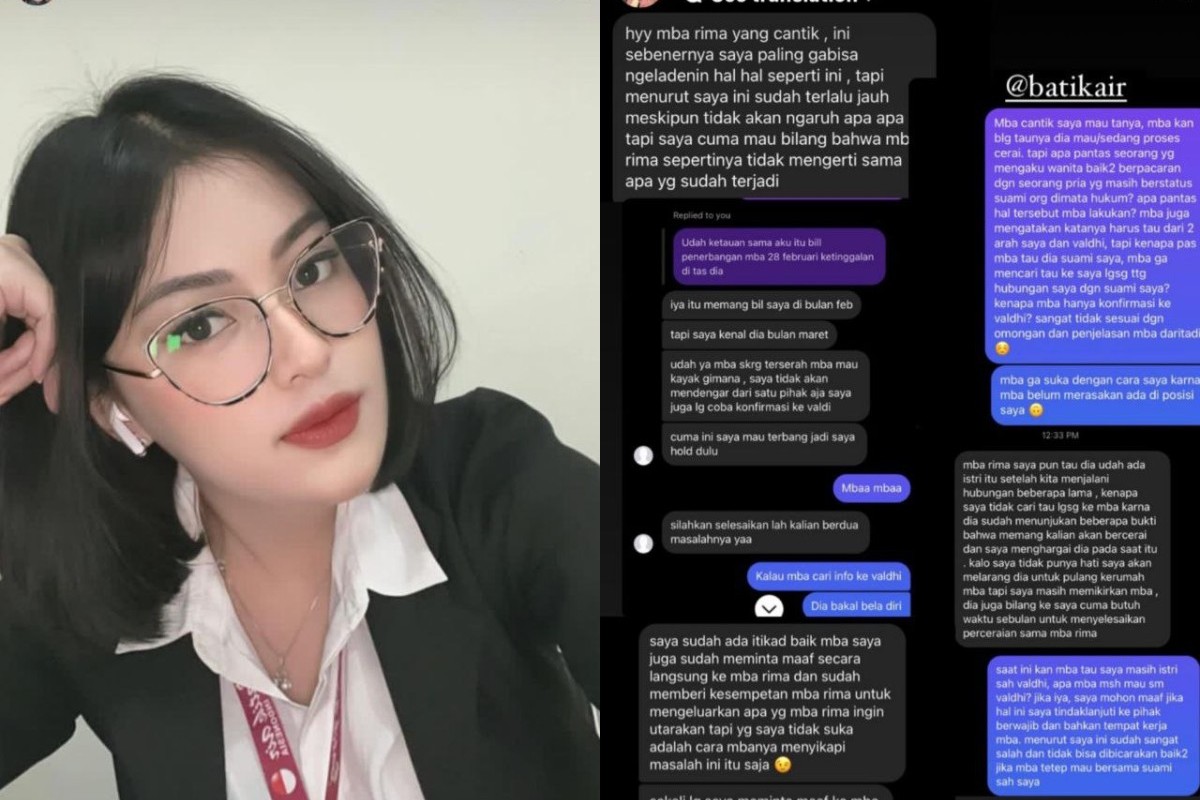 Awal Mula Perselingkuhan Restiana Febrianti dan Rivaldhi, Pramugari Batik Air yang Jadi Simpanan Suami Orang, hingga Tak Takut Viral dan Menanti Perceraian Istri Sah?